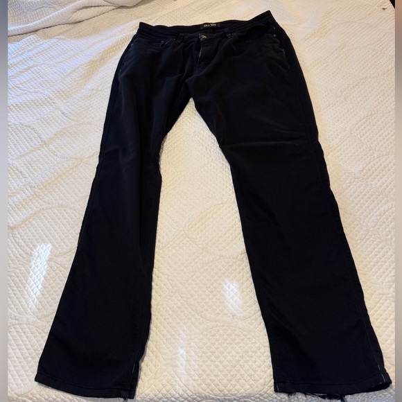DU/ER Other - DU/ER Men’s Black Stretch 5-Pocket Pants Raw Hem Performance Jeans 36x30